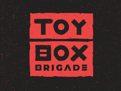 Toy Box Brigade Logo band bear black brand branding grunge illustration logo logos mascot paint punk red skate splatter teddy vector
