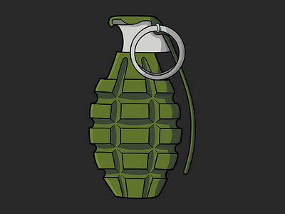 MK 2 grenade icon illustration logo