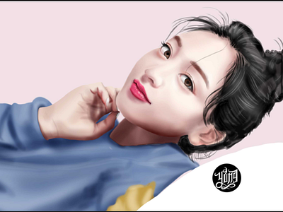 My speed paintinv of Johyo of Twice 16 digitalpainting girlpainting illustration jihyo kpop portrait speedpainting twice