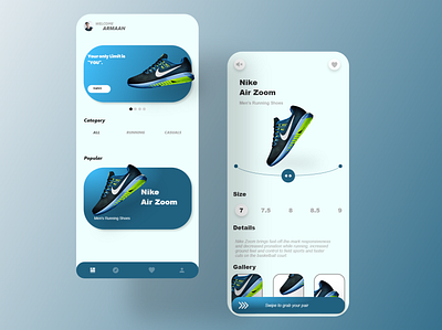 How about a pair of Nike Shoes? | Concept Nike App UI 3d animation app branding nike nike shoes shoes ui