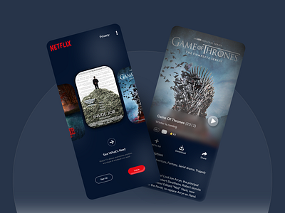 Netflix Concept UI branding design graphic design illustration logo ui ux vector