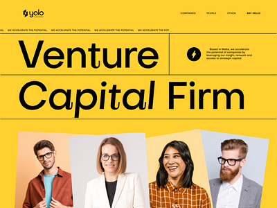 VC Company Concept animation corporate design desktop minimal motion typogaphy ui web website