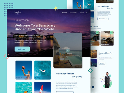 Hotel Website - Travel clean dailyinspiration design designer hotel branding travel app ui uidesign uitrends uiux userinterface webdesign