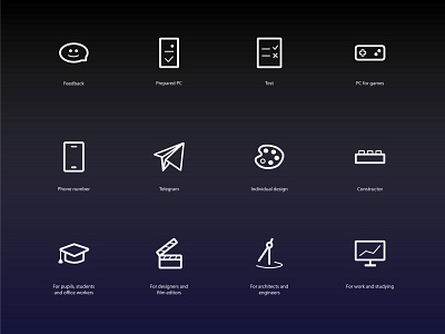 Computer customization site icons [2] flat flatdesign icon icons iconset illustrator rookie vector