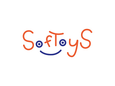 SofToyS [3] flat for kids illustrator logo shop smile soft toys softoys vector логотип магазин игрушек смайлик улыбка