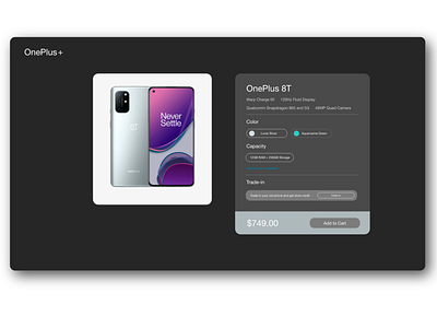 OnePlus 8T Redesign design flat illustration minimal minimalistic ui web website