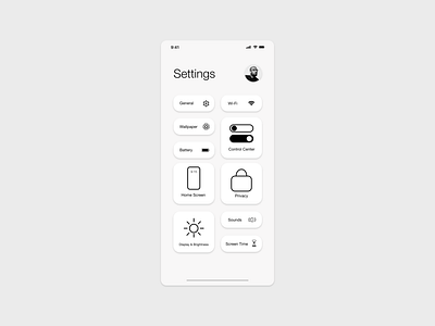 DailyUI Day7 User Settings