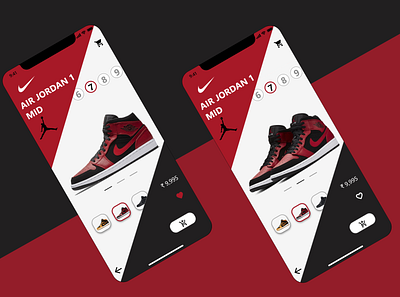 NIKE Shoes design app app appdesign attempt nike nike air jordan nikeair