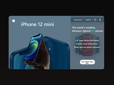 iPhone 12 mini launch Web Design