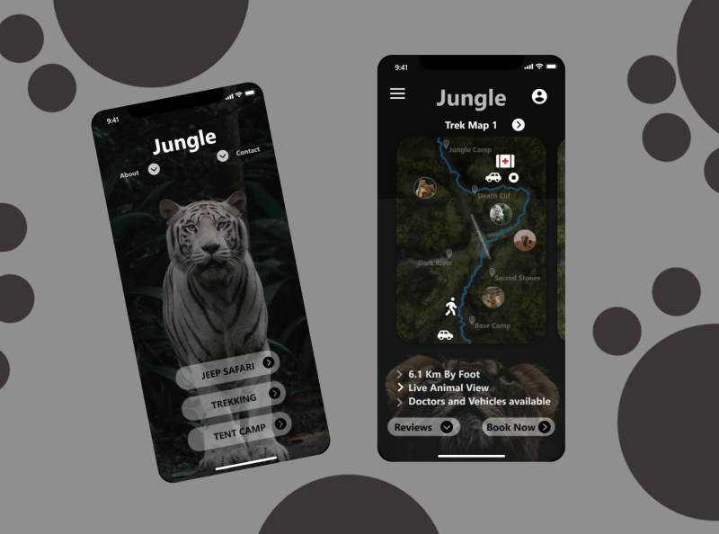 Jungle mobile App by Abhijith Ajith on Dribbble