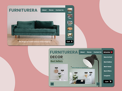Furniturera -Web App furniture app interior minimal ui uiux web app webdesign