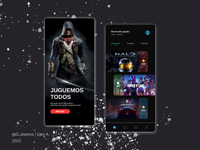 Gamer Apps app design figma illustration mobile ui ux