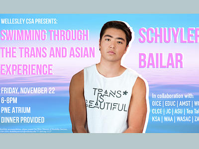 Swimming Through the Trans and Asian Experience Poster