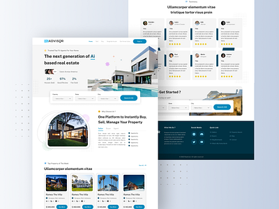 🏠 Readvisor agent house house interface design landing page made with love real estate ui uidesign user interface uxdesign web web design