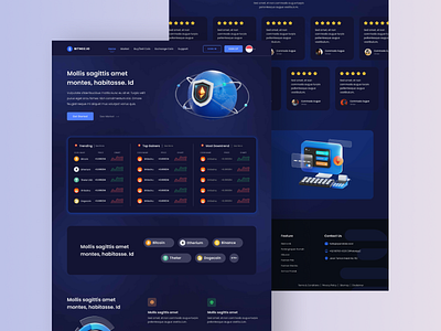 💱 Cryptocurrency Exchange Landing Page