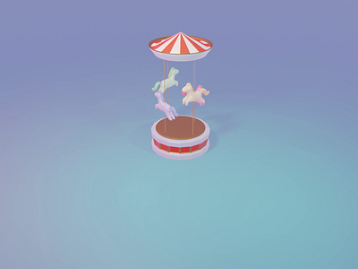 Carousel 3d 3d art blender 3d blender3d carousel