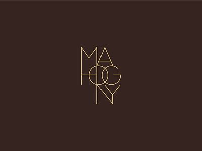 Mahogny logo branding icon logo