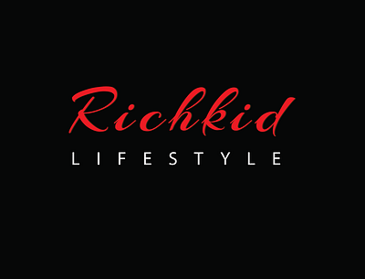 Richkid Lifestyle - Fashion Brand Logo-2. branding design graphic design illustration logo logos typography ui ux vector