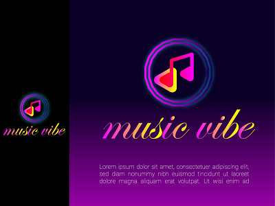 Music Vibe - Rhythm of Peaceful Mind ! branding design graphic design illustration logo logos typography ui ux vector