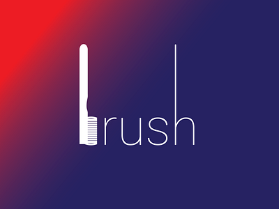 Minimal Brush Logo. branding design graphic design illustration logo logos typography ui ux vector