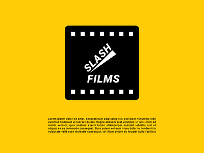 SLASH FILMS Logo - @Logocore Logo. branding design graphic design illustration logo logos typography
