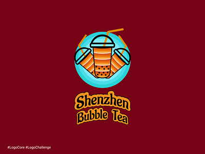 Shenzhen Bubble Tea Logo - #LogoCore #Logochallenge. branding design graphic design illustration logo logos typography ui ux vector