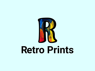 Retro Prints Logo. branding design graphic design illustration logo logos typography ui ux vector