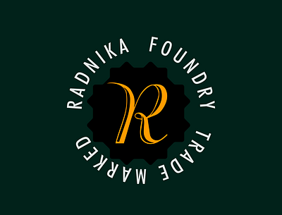 RADNIKA FOUNDRY LOGO. branding design graphic design illustration logo logos typography ui ux vector