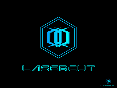 LaserCut Logo. brandidentity branding creativelogo design graphic design illustration logo logodesign logos typography ui ux vector