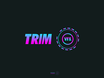 TRIM VFX branding design graphic design illustration logo logos typography ui ux vector