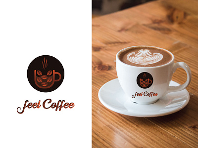 Feel Coffee Logo. branding design graphic design illustration logo logos typography ui ux vector