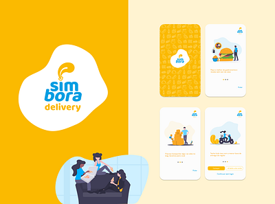 App - Simbora Delivery app design delivery delivery app flat minimal splash ui ux