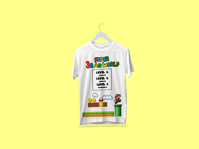 T-Shirt Design ilustrator mariobros productdesign stamp tshirt tshirt design
