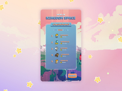 Mobile Game Leaderboard UI