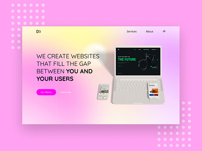 Web Design Agency Website UI Design ❤️
