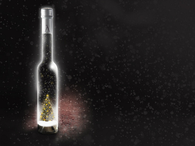 Christmas magic in a bottle inspired by snow globe