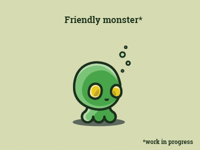 Friendly monster* character friend friendly illustration monster