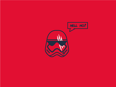Star Wars - FN 2187 black comic fn 2187 icon illustration red star wars stormtrooper