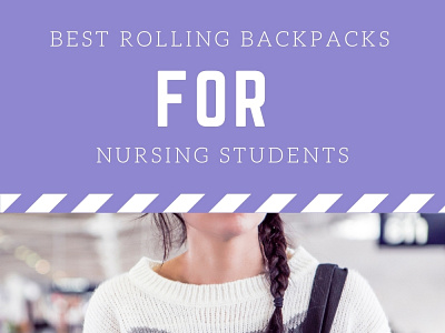 bwst rolling backpacks for nursing students backpack nurse school bag