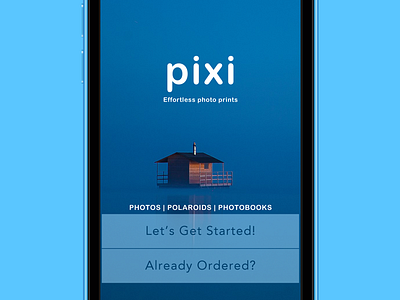 Pixi | Landing Screen iphone