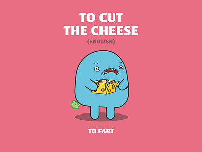 Food Idioms - English cheese english fart idioms languages vector