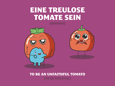 Food Idioms - German babbel disloyal food german idioms language languages tomato unfaithful