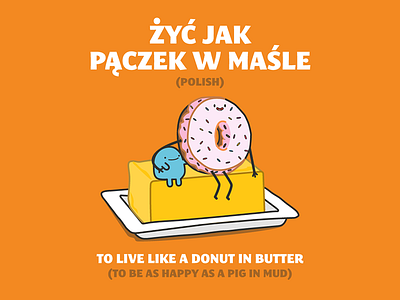Food Idioms - Polish butter donut donuts food idioms mud pig poland polish
