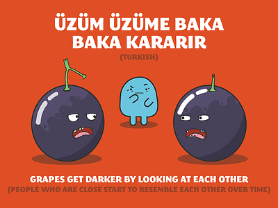 Food Idioms - Turkish babbel dark darker each each other grapes idiom idioms look looking other turkish