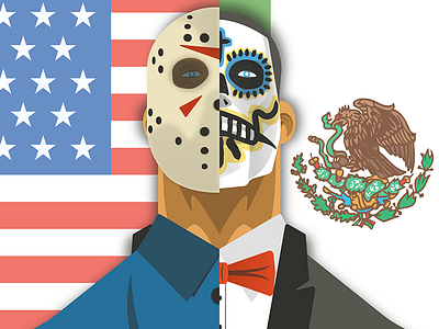 Dia de los Muertos (Alternate Version) america babbel dia de los muertos flag halloween jason mexico muertos skull suit usa
