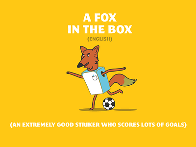 Soccer Idioms - English babbel ball box england football fox idioms languages soccer sport uk