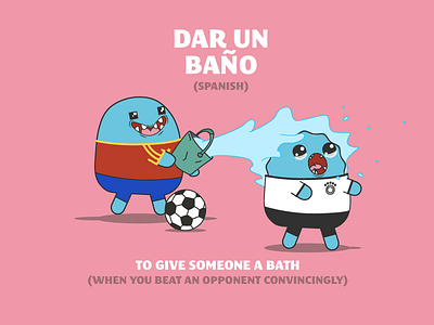 Soccer Idioms - Spanish babbel ball bath blue football idioms languages soccer spain sport water