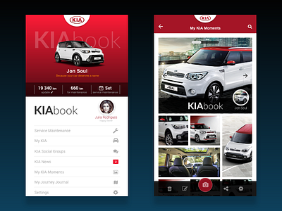 KIAbook - social brand net car app car kia mobile social networking