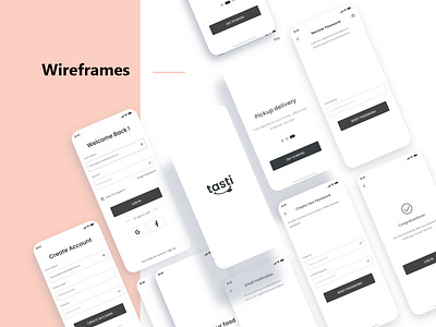 Food Ordering Wireframes - UI/UX Designer