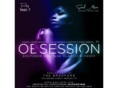 Obession Southern Heritage Classic Flyer art branding clean design flyer graphic design typography